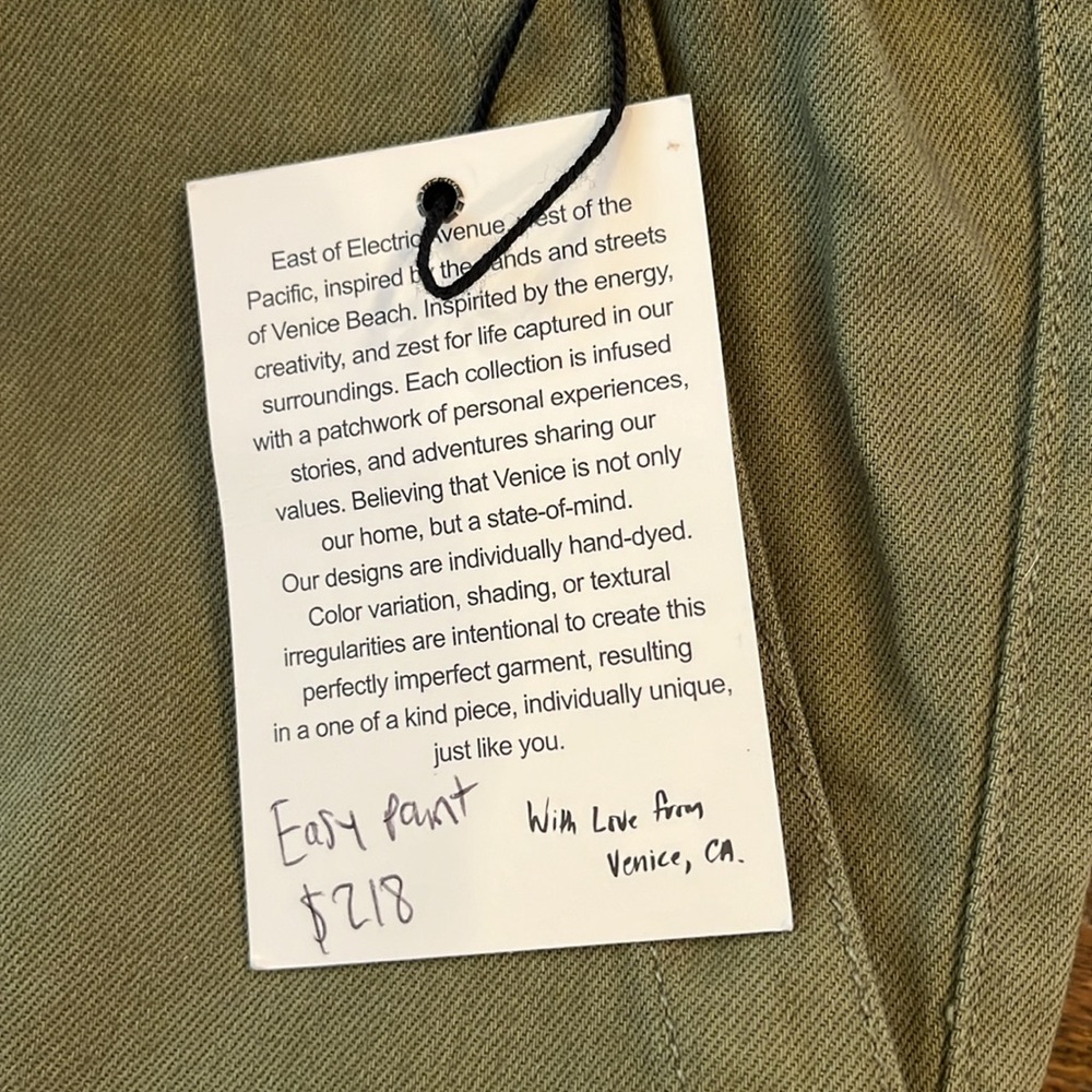 Electric & Rose Olive Green Drawstring Pants - Picture 6 of 7